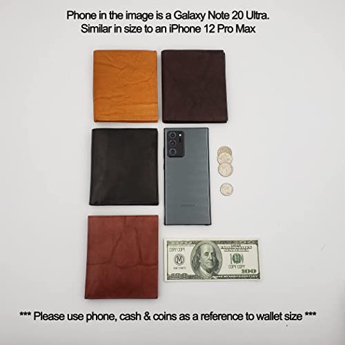 Men's Rfid Cowhide Leather European Hipster Bifold Wallet One Id Bd #TOP4