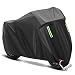 Produktbild Motorrad Abdeckplane Outdoor,Gobesty Motorradgarage Motorradabdeckung Motorrad Abdeckplane 190T Motorradabdeckung Winterfest Motorrad Plane Wasserdicht 245 x 105 x 125cm(Schwarz)