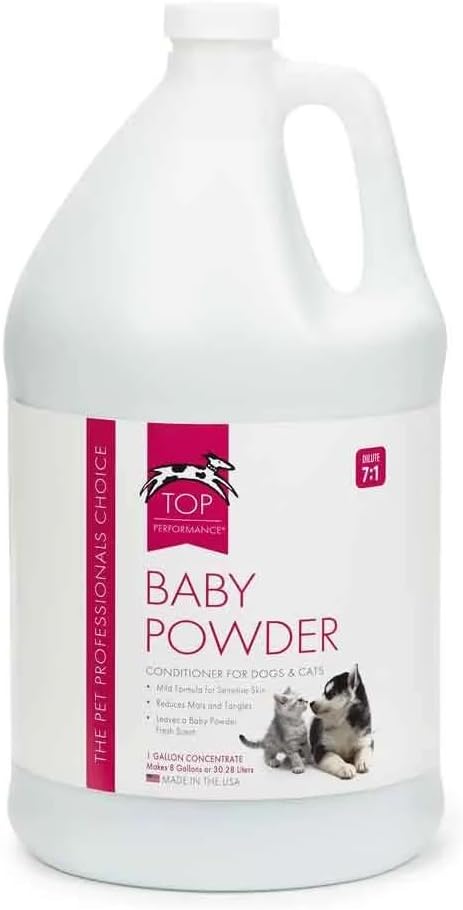Dog Grooming Baby Powder Shampoo Conditioner Cologne Mist or Waterless Shampoo (Conditioner - Gallon)