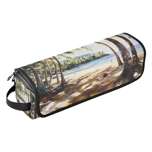 Organizador portátil y tapete resistente al calor para herramientas de cabello, ideal para planchas, rizadores y alaciadores miniatura 1
