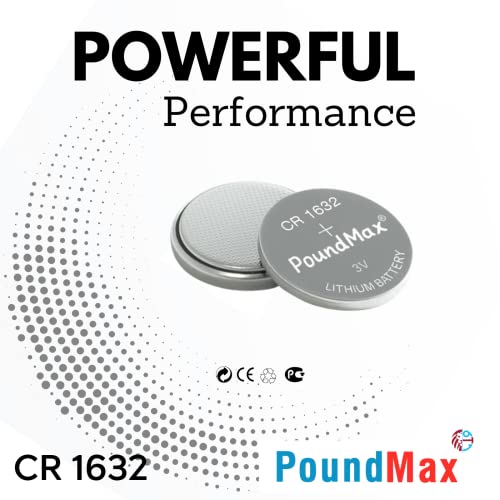 Baterías PoundMax CR1632 3V Litio botón 5 unidades miniatura 4