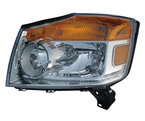 ALLIGATOR AUTO LIGHTS Headlamps Compatible with Nissan Armada 2008-2012 2013 2014 2015 Halogen Headlight Assembly Left Side/Driver Side Partslink: NI2502175 / OEM: 26060-ZQ00A DOT/SAE Compliant