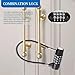 Combination Lock Cable Lock with 4 Digits Cabinet Lock 5.5