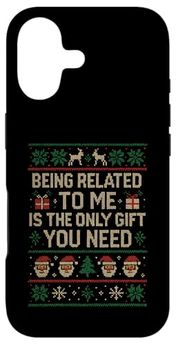 Being Related To Me Is All You Need Ugly Christmas �Z�[�^�[ �X�}�z�P�[�X iPhone 17 �p