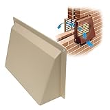 Timloc 9' x 6' Cream/Buff Hooded Cowl Vent Cover for Air Bricks Grilles Extractors Vents