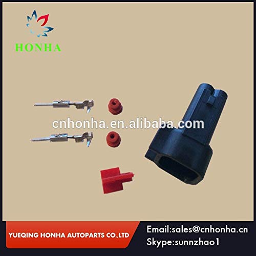 EV6 EV14 2 Pin Waterproof Male Wire Harness Fuel Injector Auto Connector - (Color Name: 50)