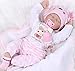 Pedolltree Reborn Baby Dolls Girl Sleeping Reborn Dolls Lifelike Eyes Open Soft Vinyl Silicone Baby Doll Newborn Baby Babies 22 inch Children Gifts