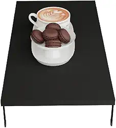 Tampa de Cooktop 2 Bocas Fogão Churrasqueira Multiuso Proteção Madeira Preta