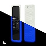 Remote Case Cover for Apple TV 4K 4th 5th Gen Remote, Protective Silicone case for New Apple TV 4K 4th 5th Siri Remote Controller, Full Access, Anti-Slip, Shock Proof (Blue Glow)