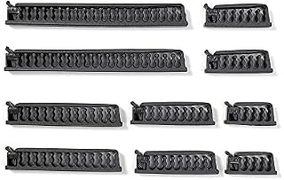 Formulamod Self Adhesive Cable Comb Kit, Sleeve Management Tools Wire Organizer Comb Computer Case Cable Clips, Multipurpose Wire Clamps (Black)