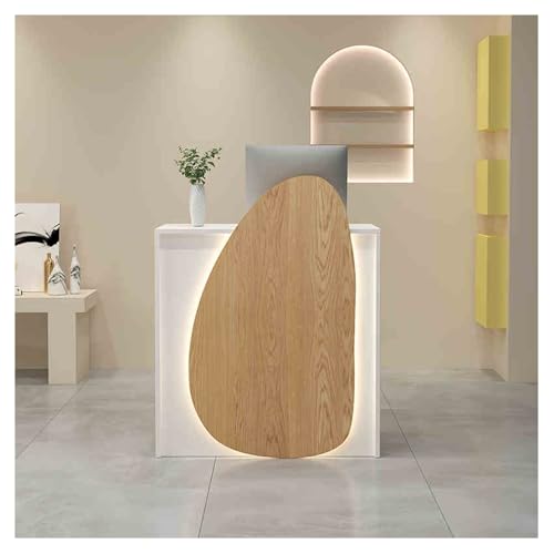 ZXCASDF Mostrador recepcion，mostrador de recepción con mostrador，Mostrador De Recepción,Mesa de recepción，Mostrador De Caja,mostrador de recepciãón pequeño,Mueble recepción(E,60cm/23.6in)