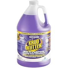 Krud Kutter Multi-Purpose Pressure Washer Concentrate & Manual Use Outdoor Cleaner | Deep Cleans Tough Dirt, Oil, Grease, and Stains for Vinyl, Concrete, Wood, Brick, Stone & More | 1 Gallon