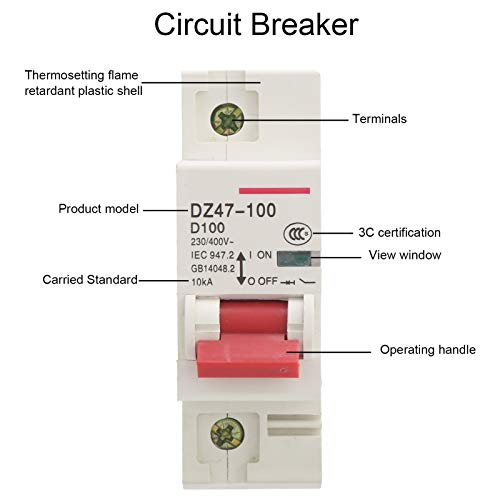 Disjoncteur DZ47-100 Voluxe Type D pour sécuriser la distribution électrique de votre maison
