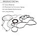 RATCHROLL Engine Timing Cover Gasket Set TCS46162 for Jeep Wrangler 2012-2016 3.6L 3.2L Long-lasting Sealing Chain Case Cover Gasket Rubber,Metal 1 Set