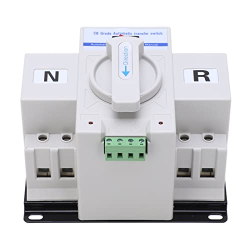 TOPINCN Dived Power Automatic Transfer Switch Long Life 2p ATS para la Industria del Hogar 230 V 63A