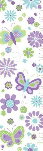 Butterfly Kisses- Pixie Purple Canvas Growth Chart