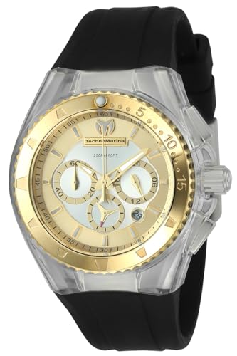 Image of Technomarine Women's 'Cruise' Quartz Stainless Steel and Silicone Casual Watch, Color:White (Model: TM-116002)