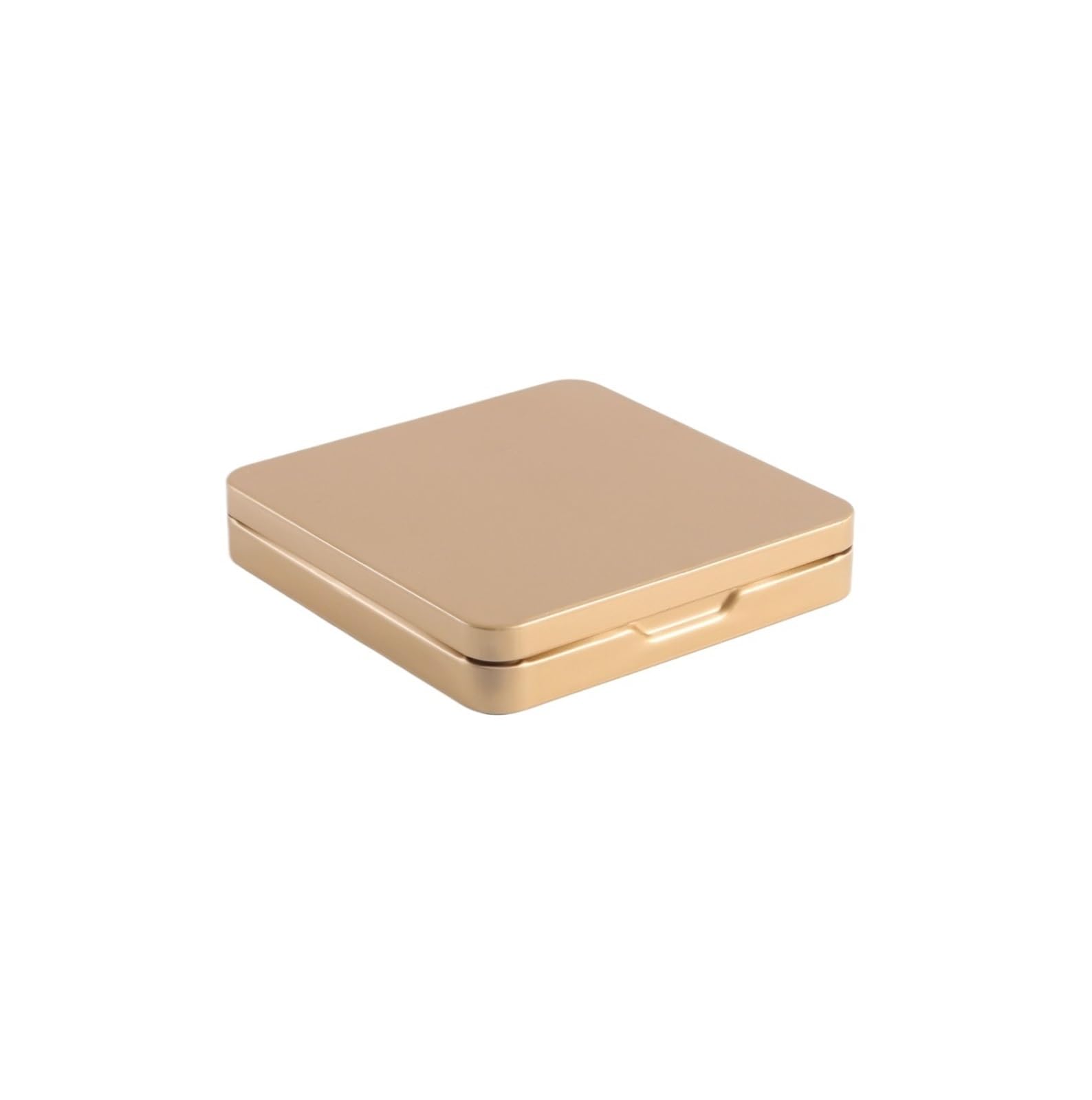 LuoAXINN Metal Tins with Lids 5pc Candy Tin Storage Boxes Metal Square Empty Small Box Tinplate Jewelry Card Cases Bins Jar Hinged Containers Organizer(Gold)