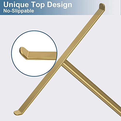 Image of Gold Hand Towel Stand, T-Shape Hand Towel Holder for Bathroom, Display Fingertip Towel Holder Organizer and Bathroom Towel Racks,Kitchen Towel Rack (Pack of 2)