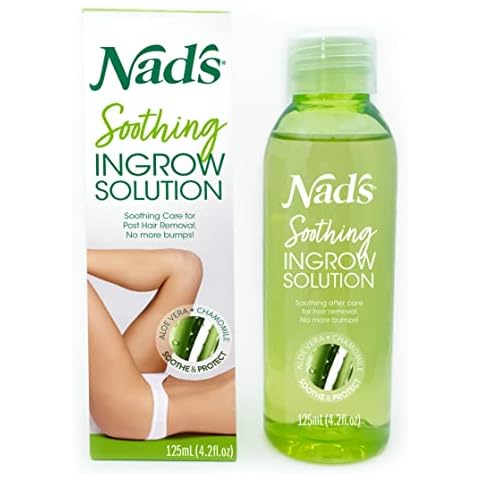 Nad's Soothing Ingrow Solution, Ingrown Hair Reduction, Treatment for Ingrown Hairs, Redness and Inflammation, Ingrown Hair Treatment, 125ml Cover