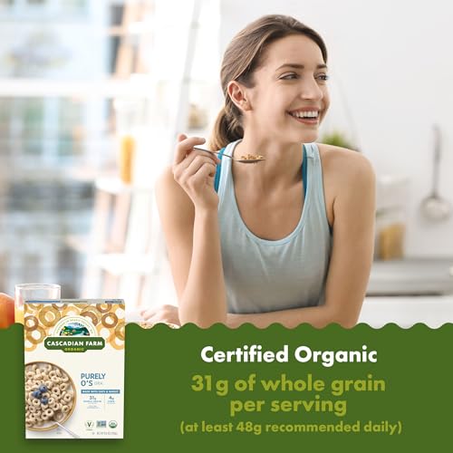 Cascadian Farm Organic Purely O\'s Cereal, 8.6 ounces