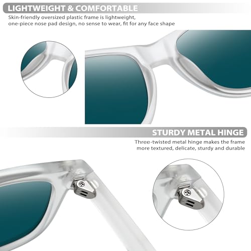 Image of Joopin Square Sunglasses Polarized UV400 Designer Sun Glasses Men Women