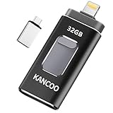 【4 in 1-Design】KANCOO USB-Stick ist für IOS-Geräte / Android / USB C / PC mit 4 verschiedenen Schnittstellen geeignet. Erlauben Sie USB-Sticks zwischen verschiedenen Plattformen, um Daten gemeinsam zu nutzen und zu übertragen, und schaffen Sie schnell genug Speicherplatz auf Ihrem iOS / Android-Gerät (I PAD PRO wird nicht unterstützt)