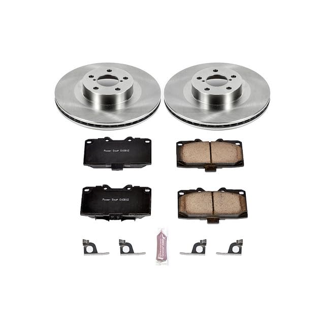 Image of PowerStop Front Brake Kit for Subaru Impreza 2006-07 - Z17 Ceramic Brake Pads & Disc Rotors Replacement, KOE2367