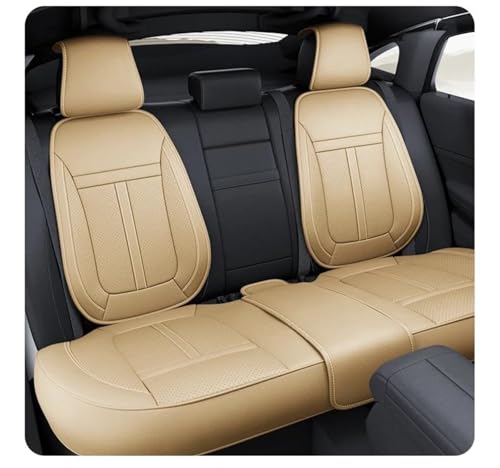 Housse de siège auto arrière beige idéale pour les voyages en famille confortables