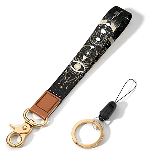 Image of Wrist Lanyard Key Chain, Cute Wristlet Strap Keychain Holder for Women Men Car Keys ID Badges Card Wallet Phone Camera