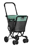 Playmarket Easy Go Carro de la Compra Plegable con Bolsa extraíble (Grey - Aquamarine)