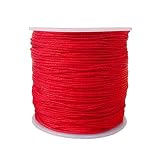 Xiezyu 109 Yards 0.8 mm Nylon Cord Thread Beading String for Macrame Bracelets Chinese Knotting,Neck