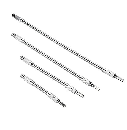 Muydz Metal Flexible Extension Drill Bit Holder Flex Shaft For Connect Drive Shaft Tip Drill Bit Kit Adaptor Pack Of 4 #TOP5