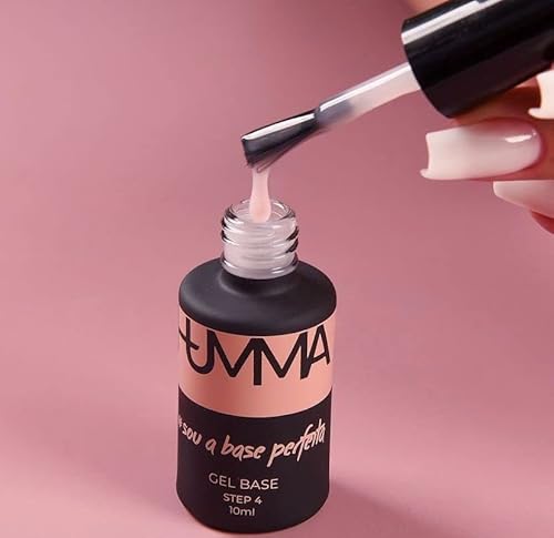 GEL BASE HUMMA STEP 4 PARA ALONGAMENTO DE UNHAS E ESMALTAÇÃO EM GEL - 10ML