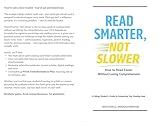 Read Smarter, Not Slower: How to Read Faster Without Losing Comprehension: A College Student's Guide to Conquering Your Reading Load (College Student Success)