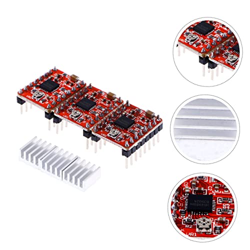 ULTECHNOVO Stepstick for 3d Printer Accessories Pcb and Short-to-ground Protection Stepper Motor Driver Module 5pcs A498
