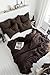 Gaytri Handicraft Chocolate Brown Linen Duvet Cover Set King Queen Full Twin Sizes Linen Comforter Cover Two Pillowcase, Linens Bedding Set with Buttons Closure (Queen 90x90)
