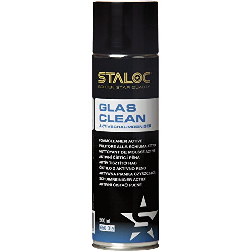 staloc Clean in vetro pulitore | Attivo Schiuma Detergente | Anche per plastica, metallo, ecc. | 500 ML