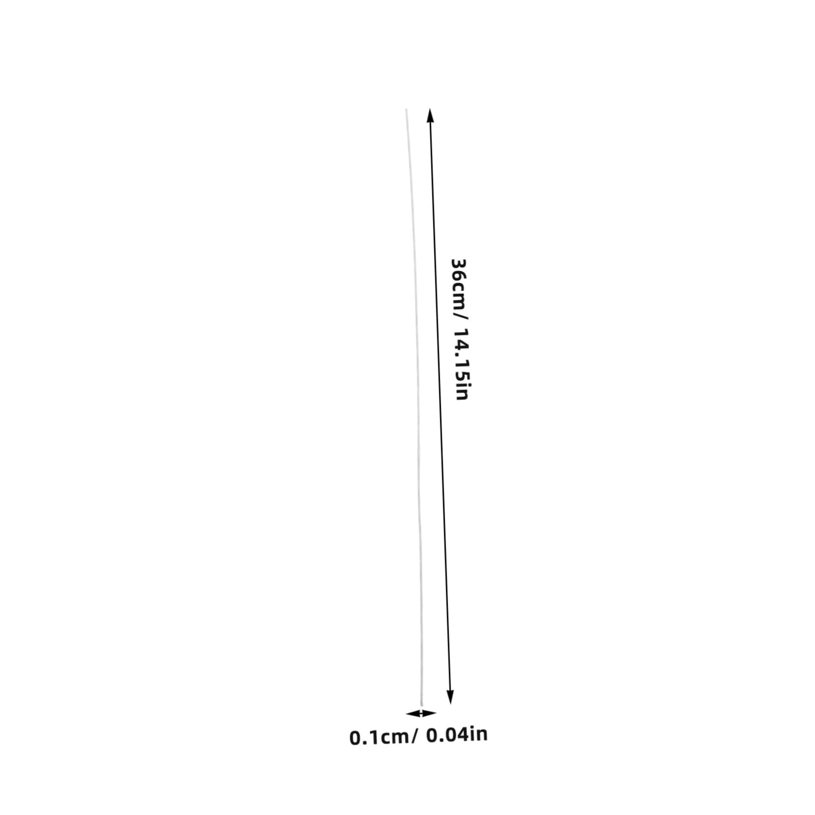 NUOBESTY 100pcs Floral Wire Stems for Flower Arranging White for Bouquets DIY Floral Creations
