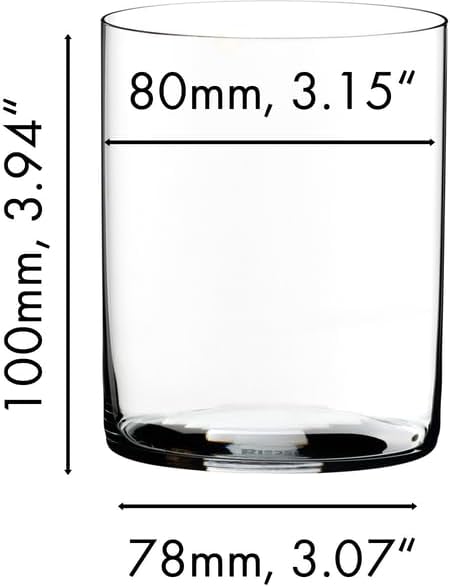 Riedel O Wine Tumbler Whisky H20 Glass, Set of 2