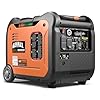 GENMAX Portable Generator, 6000W Super Quiet Dual Fuel Portable Engine with Remote/Electric Start, Ultra Lightweight for Backup Home Use & Camping Travel Outdoor .EPA Compliant(GM6000iED)