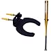YYST One Vertical Baseball Bat Softball Bat Display Wall Mount Wall Rack Wall Holder -Easy to Install- Hardware Included