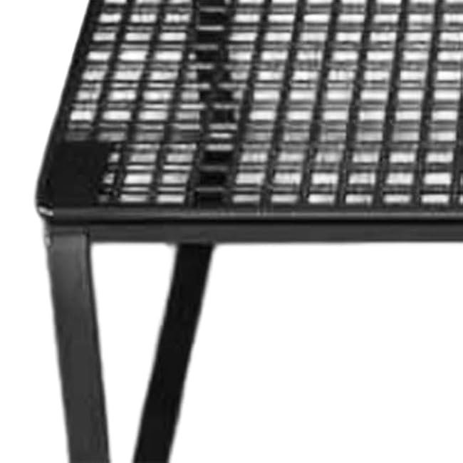 Expandable Cabinet Storage Shelf Stand Riser Pantry Home Nonslip Kitchen Organizer Rack Adjustable for Office Under Sink Cups, Black 27 to 38cm