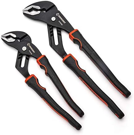 Crescent 2 Pc. Grip Zone Tongue and Groove Dual Material Pliers Set 10" & 12" - RT400SGSET2