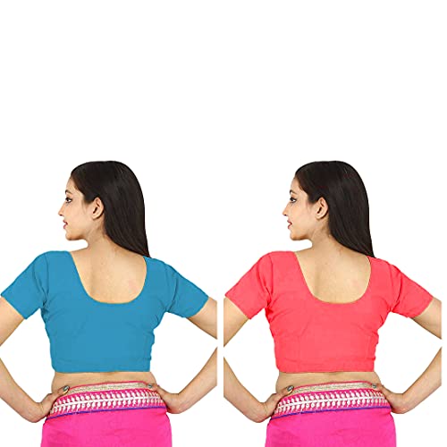 Image of Namita Women's Rubia Cotton Solid Half Sleeve Blouse