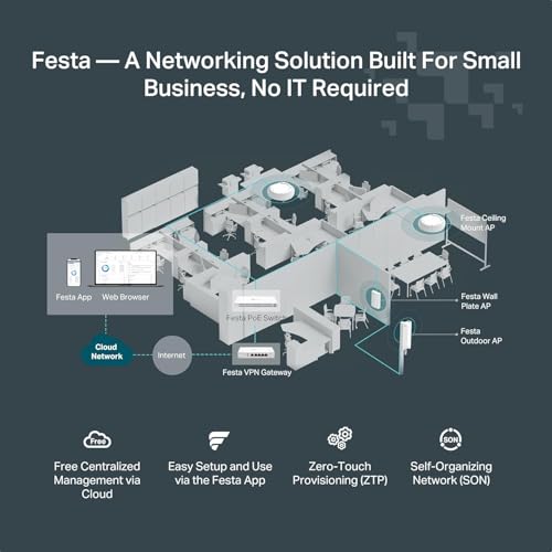 Image of TP-Link Festa FS308GP, 8 Port Gigabit Smart Managed PoE Switch
