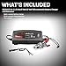 Schumacher Electric 1.5A Car Battery Charger and Maintainer, 3-in-1 Solution, for 6V/12V Batteries Power Sport, Automotive, and Marine Batteries, SC1343