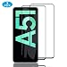 Produktbild ELYCO [2 Stück] Samsung Galaxy A51 Panzerglas Schutzfolie, [Blasenfrei] [Nein White Edge] 9H Härte Displayschutz Anti-Kratzer/Anti-Fingerabdruck/Anti-Fall Displayschutzfolie für Galaxy A51-Schwarz