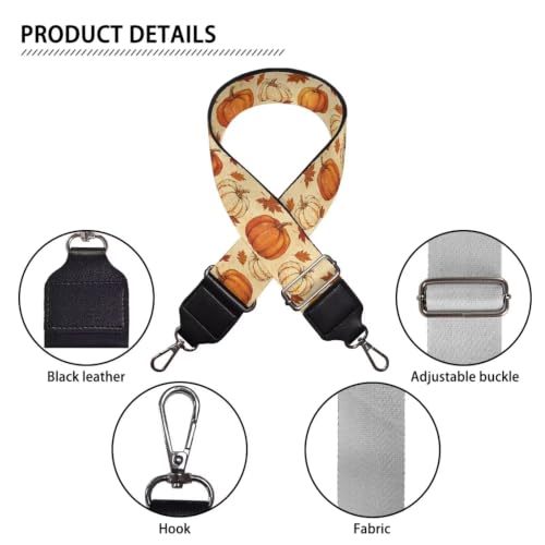 Image of Adjustable Purse Strap for Women, Crossbody Wide Handbag Strap Replacement, Sturdy Bag Strap with Silver Hardware