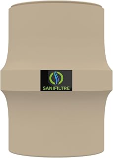 Filtre anti-odeurs Sanifiltre au charbon actif, pour fosse septique, toutes eaux, Ø 100 mm